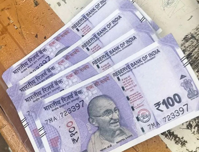 सौ-सौ के नोट नकली हाेने की आशंका, जांच में नोट असली पाए गए